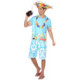 Disfraz hawaiano hombre adulto XL