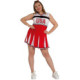 Disfraz Animadora - Rojo y Blanco - M