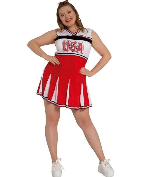 Disfraz Animadora - Rojo y Blanco - M