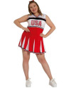 Disfraz Animadora - Rojo y Blanco - M
