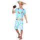 Disfraz hawaiano hombre adulto M