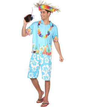 Disfraz hawaiano hombre adulto M