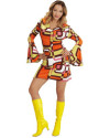 Disfraz Vestido Grooby Años 70 - Talla XL