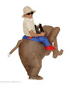 Disfraz Explorador sobre elefante hinchable 75511