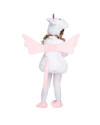 Disfraz unicornio peluche 205209 Rosa-Blanco 3-4 años