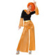 Disfraz mujer disco, color naranja, XL (26403)