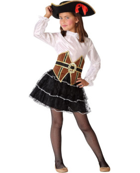 Disfraz Pirata 61509 negro/banco 5-6 años