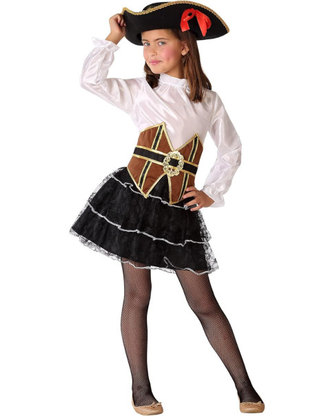 Disfraz Pirata 61509 negro/banco 5-6 años