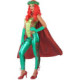 Disfraz Superheroína 61522 rojo/verde M-L