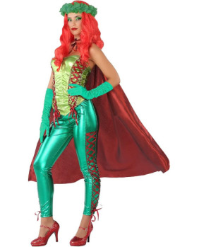 Disfraz Superheroína 61522 rojo/verde M-L