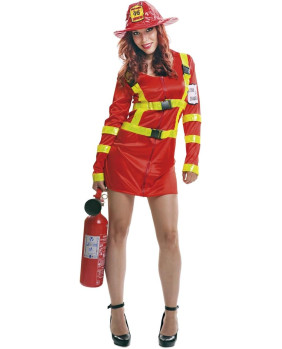 Disfraz bombera 200974 Rojo XL