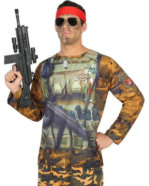 Camiseta 3d militar 29767 29767 - M - L