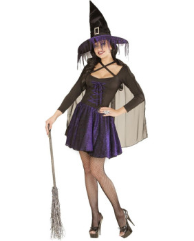 Disfraz Bruja Purpura 2362 - Talla M