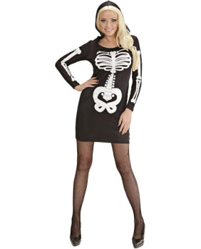 Disfraz Vestido Esqueleto 75081 S