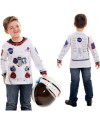 Disfraz camiseta astronauta 231061 Blanco 6-8 años