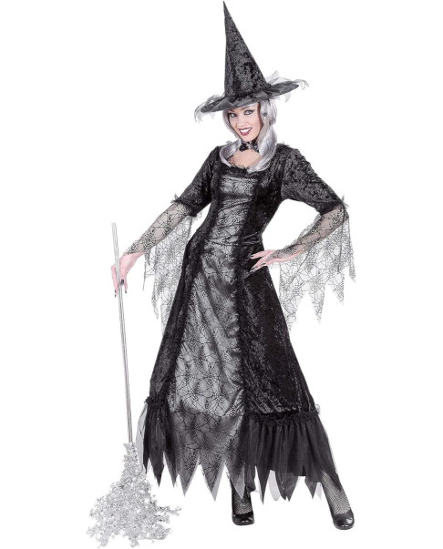 Disfraz Bruja 72813 Negro/Gris L
