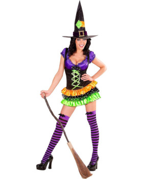 Disfraz Bruja Colorida 70361 - Talla S