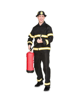 Disfraz Bombero 706493 Negro/amarillo/plata T04 - T-52