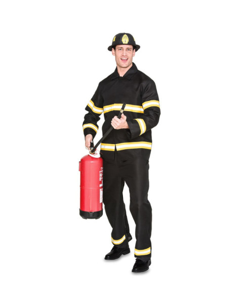 Disfraz Bombero 706493 Negro/amarillo/plata T04 - T-52