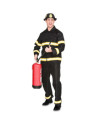 Disfraz Bombero 706493 Negro/amarillo/plata T04 - T-52