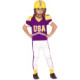 Disfraz Quaterback 83575 amarillo,lila,blanco 10-12 años