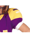 Disfraz Quaterback 83575 amarillo,lila,blanco 10-12 años