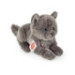Peluche Gato Perla Gris Tumbado T918318 20cm