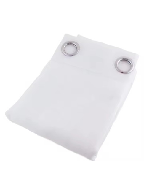 Cortina Translúcida Blanca (1 Pieza) 140 x 260 cm. Visillo con Ojales de Acero.