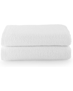 Toallas de baño Grandes - Toallas baño - 2 Toallas de Ducha - 100x150 cms Algodon 100% - Blanco - Top Towel - Plus