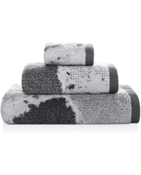 Toalla de baño 50 x 100 cm, Gris Oscuro Marble