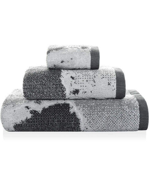 Toalla de baño 50 x 100 cm, Gris Oscuro Marble
