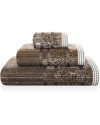 Toalla de baño Maze SOREMA Dark chocolate 30 x 50 cm.