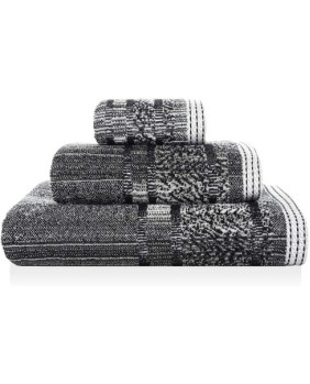 Toalla de baño Maze SOREMA Black 50 x 100 cm.