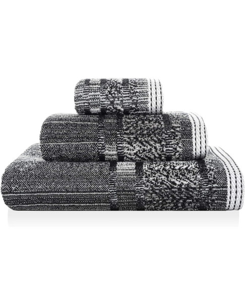 Toalla de baño Maze SOREMA Black 50 x 100 cm.