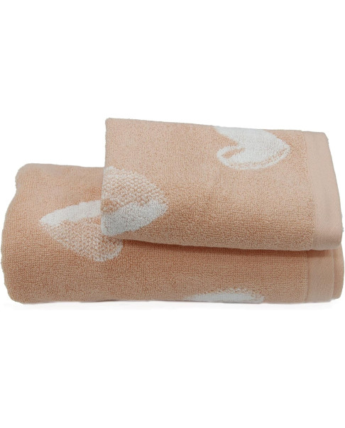 Toalla de baño Allegri 08 c.2 salmon 100x150 cm.