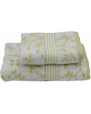 Toalla de baño Vintage Floral 3406 c.1622 verde 50 x 100 cm.
