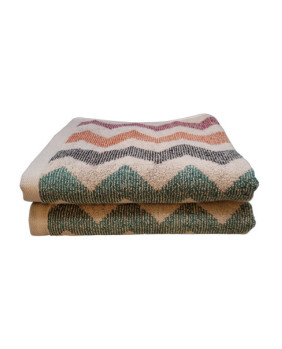 Toalla de baño ZigZag 30 x 50 cm.