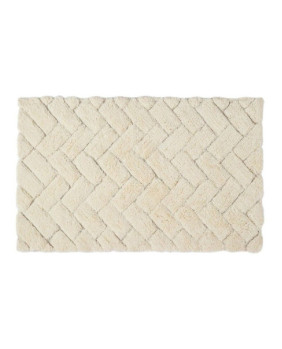 Alfombra baño bricks BA71023 Marfil 50 x 80 cm.