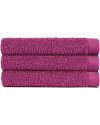 Toalla de baño Pure c.784 ciruela 30 x 50 cm.