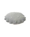 Cojín Knitted Round Biscuit SC-RBISC-GR Grey 25x25