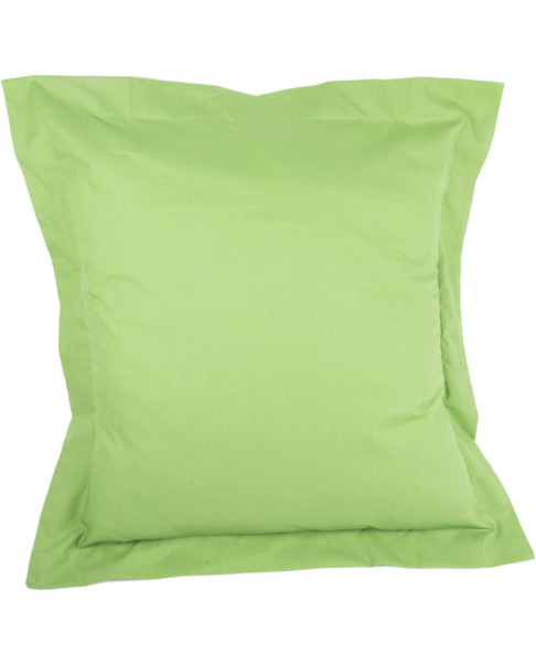 Funda de cojín COMBI LISOS color Verde - Medidas 50x75+5 cm. - 50% Algodón-50% Poliéster - 144 Hilos - Acabado en pestaña
