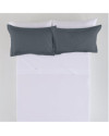 Funda de cojín COMBI LISOS color Gris - Medidas 50x75+5 cm. - 50% Algodón-50% Poliéster - 144 Hilos - Acabado en pestaña