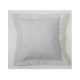 Funda de cojín COMBI LISOS color Perla - Medidas 55x55+5 cm. - 50% Algodón-50% Poliéster - 144 Hilos - Acabado en pestaña