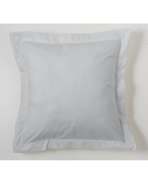 Funda de cojín COMBI LISOS color Perla - Medidas 55x55+5 cm. - 50% Algodón-50% Poliéster - 144 Hilos - Acabado en pestaña