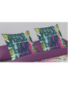 Funda de Cojín Estampada Love Medidas 50x50 cm. Parte Estampada 100% Algodón Parte Lisa 50% Algodón / 50% Poliéster 144 Hilos