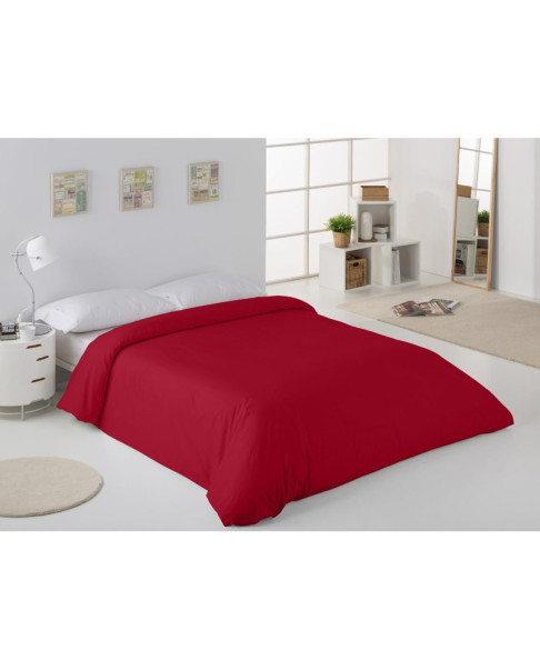 Funda nórdica COMBI 50/50 LISOS Color Burdeos 260x240+30