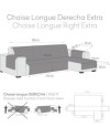 Funda Cubre Sofá Cubre Modelo 3 Levante Derecha ExtraBlanco