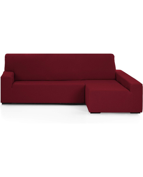 Funda de Sofá Elástica EMILIA Brazo derecho largo Burdeos