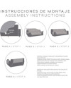 Funda Cubre Sofá Práctica Levante c.00 Natural 3 pl. 155 cm.