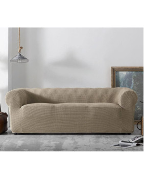 Funda de Sofá Chester multi-elástica Bali c/02 Beige 1 plaza